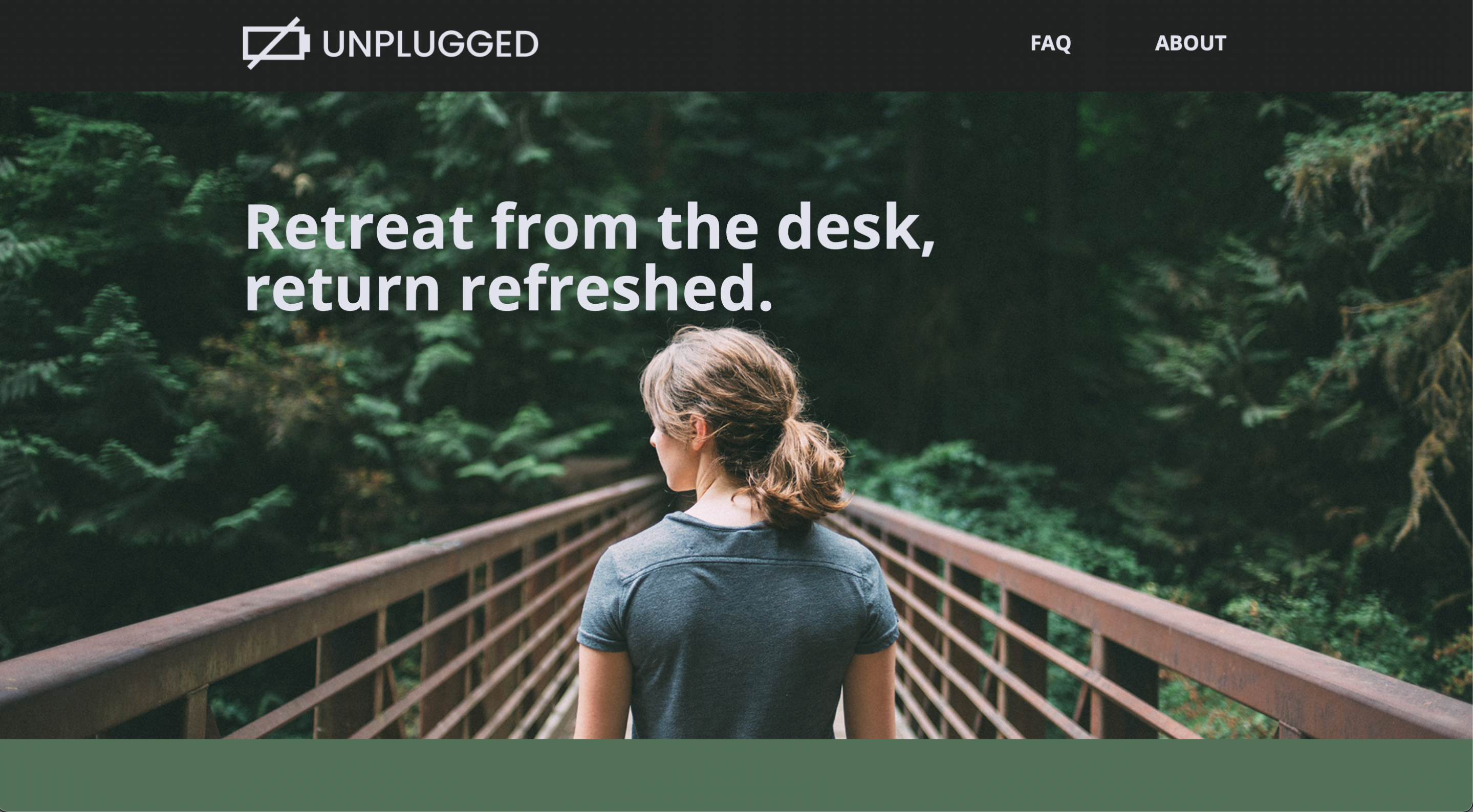 unplugged retreat website